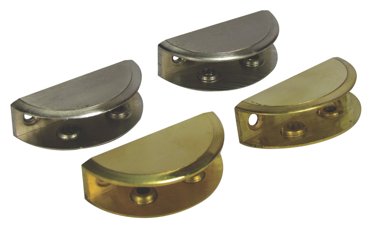 Robustline Glass Fittings Glass "d" Bracket Gg-101 Hardware Item Stainless Steel/Glass Premium Hardware for Door Cabinet Window Furniture and Interior
